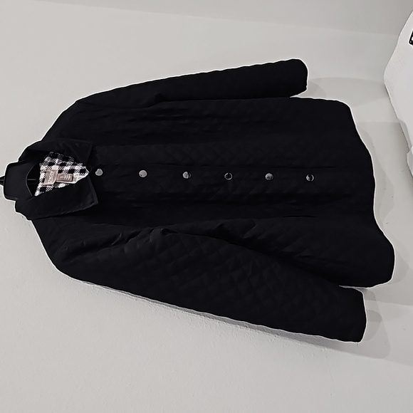 Chico Black Checkered  thin quitted Jacket Size XL - Picture 4 of 10